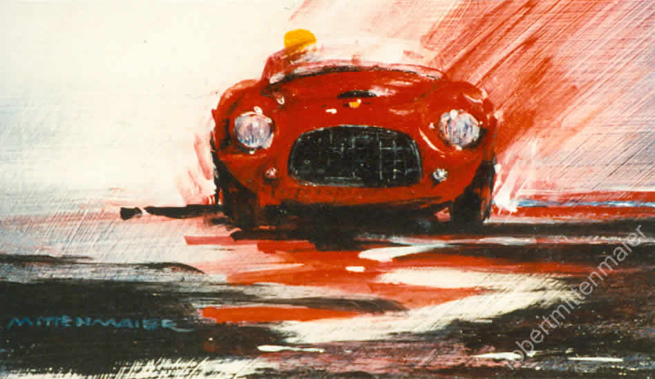 ferrari 166 at speed